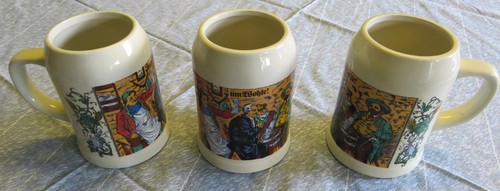 Piece earthenware beer mug - 3,
